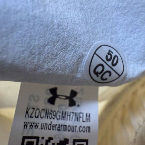 Under Armour Women's size XS White High Waisted Athletic Mini Shorts Running - Picture 3 of 10